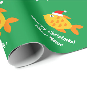 Cadeau Papier d'emballage de Noël de l'enfant à poisson