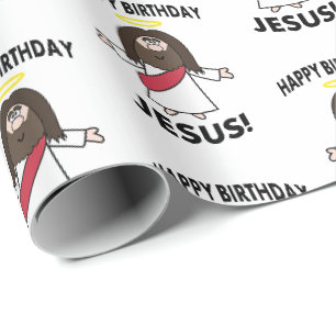 Cadeau Papier d'emballage de Noël de Noël de Jésus de