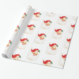 Cadeau Papier d'emballage de Noël de rétro Noël de Père