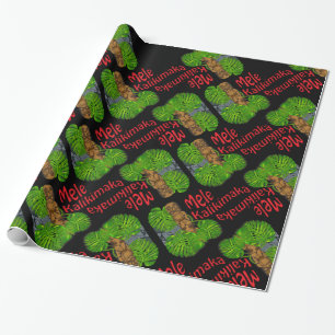 Cadeau Papier d'emballage de Noël de Tiki Mele Kalikimak