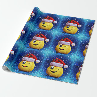 Cadeau Papier d'emballage de Noël d'Emoji