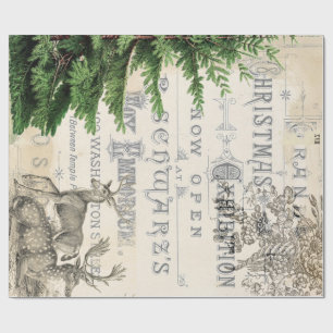 Cadeau Papier d'emballage de Noël d'éphémères