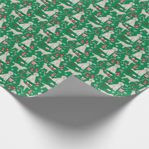 Cadeau Papier d'emballage de Noël Golden Doodle
