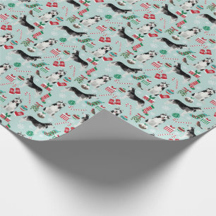 Cadeau Papier d'emballage de Noël Husky Siberian