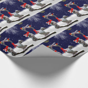 Cadeau Papier d'emballage de Noël passionné de pélican