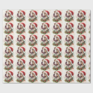 Cadeau Papier d'emballage de Noël Pit Bull