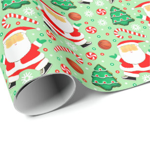 Cadeau Papier d'emballage de Noël pour basket-ball