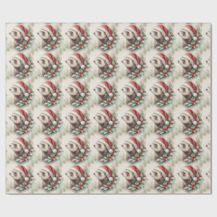 Cadeau Papier d'emballage de Noël pour furet