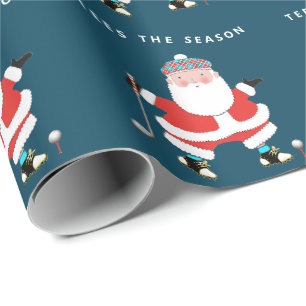 Cadeau Papier d'emballage de Noël pour golf