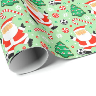 Cadeau Papier d'emballage de Noël pour le football