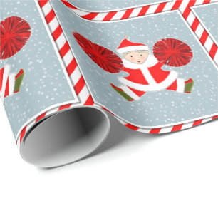 Cadeau Papier d'emballage de Noël pour meneuses de claque