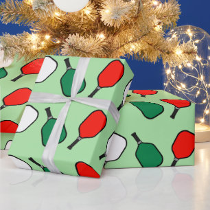 Cadeau Papier d'emballage de Noël pour pickleball