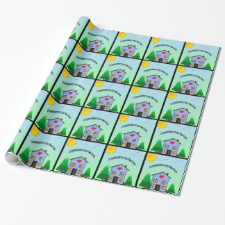 Cadeau Papier d'emballage de nouvelles félicitations à la