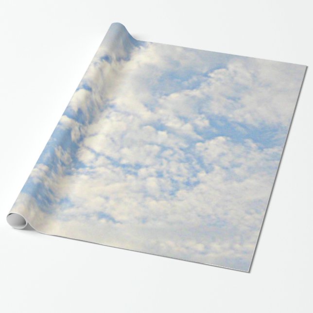 Cadeau Papier d'emballage de nuages (Déroulé)