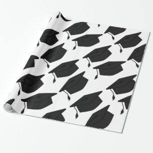 Cadeau PAPIER D'EMBALLAGE de PAC noire et blanche