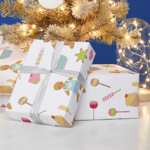 Cadeau Papier d'emballage de pain d'épice