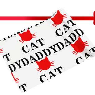 Cadeau Papier d'emballage de papa de chat