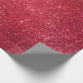 Cadeau Papier d'emballage de parties scintillantes rouges