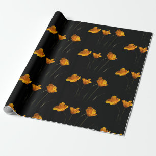 Cadeau Papier d'emballage de pavots de Californie