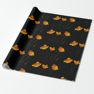 Cadeau Papier d'emballage de pavots de Californie