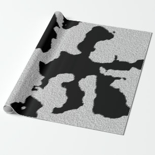 Cadeau Papier d'emballage de peau de vache