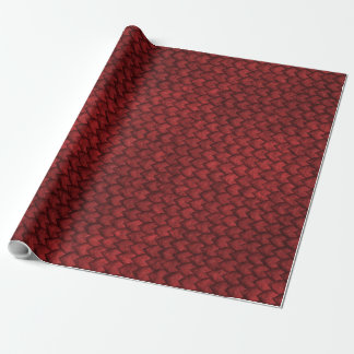 Cadeau Papier d'emballage de peau rouge de dragon