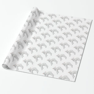 Cadeau Papier d'emballage de petit agneau de bébé