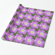 Papier d'emballage de pétunia pourpre de fleur