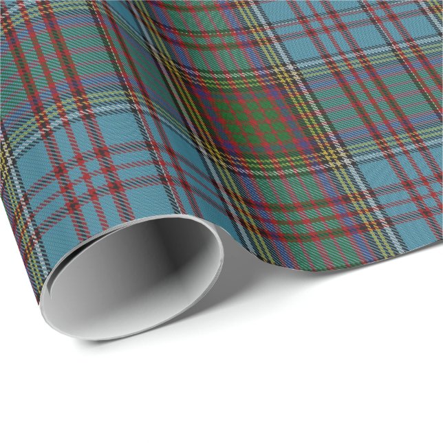 Cadeau Papier d'emballage de plaid de tartan d'Anderson (Coin rond)