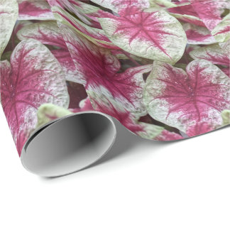Cadeau Papier d'emballage de plantes roses florales
