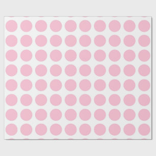 Cadeau Papier d'emballage de pois rose mou