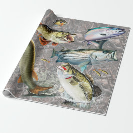Cadeau Papier d'emballage de poisson d'eau douce Sport