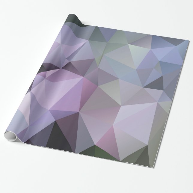 Cadeau Papier d'emballage de polygone géométrique - (Déroulé)