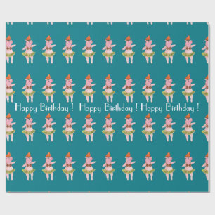 Cadeau Papier d'emballage de porc de Hulu de joyeux