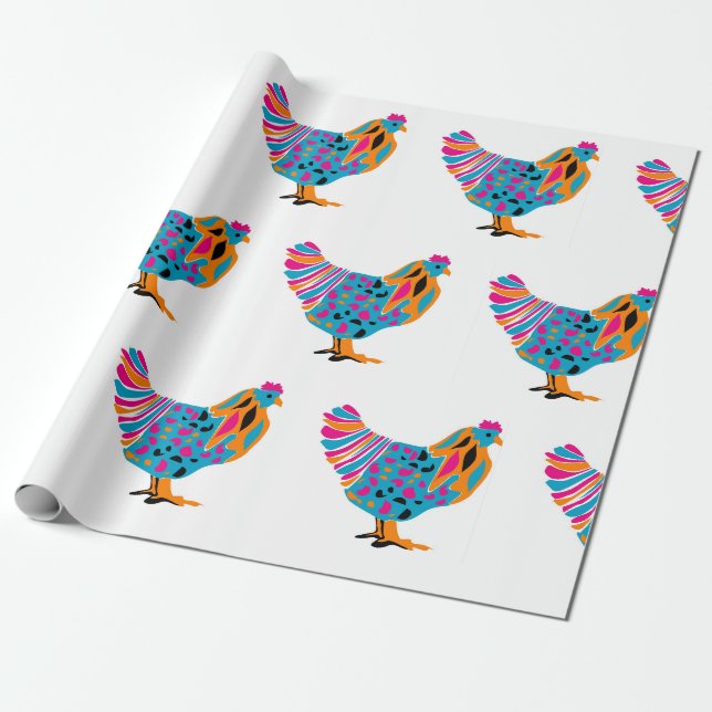 Cadeau Papier d'emballage de poulet génial (Déroulé)