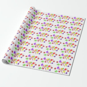 Cadeau Papier d'emballage de prunes de sucre