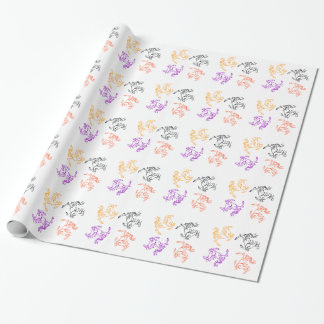 Cadeau Papier d'emballage de quatre chevaux