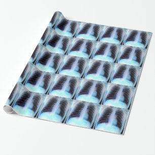 Cadeau Papier d'emballage de radiologie squelettique de