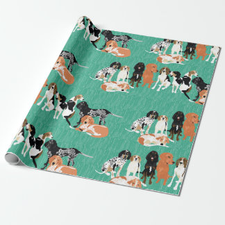 Cadeau Papier d'emballage de rangée de Coonhound