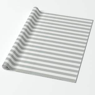 Cadeau Papier d'emballage de rayures de gris argenté