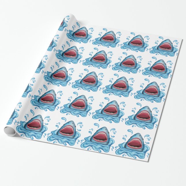 Cadeau Papier d'emballage de requin (Déroulé)