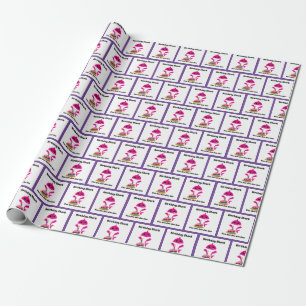 Cadeau Papier d'emballage de requin de bébé de fille