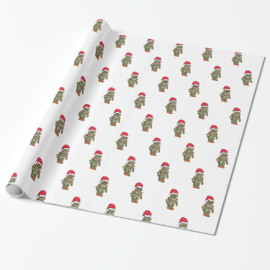 Cadeau Papier d'emballage de robot de Père Noël