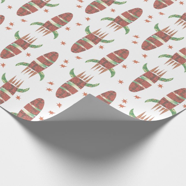 Cadeau Papier d'emballage de soufflage de Rocket (Coin)