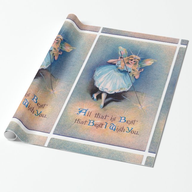 Cadeau Papier d'emballage de souhaits de fée (Déroulé)