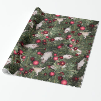 Cadeau Papier d'emballage de souris de Noël - grande