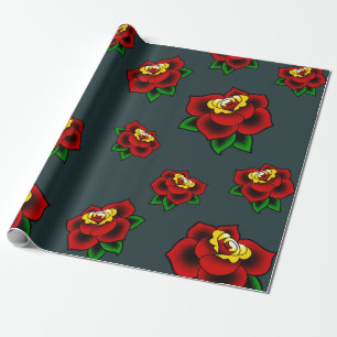 Cadeau Papier d'emballage de tatouage traditionnel de
