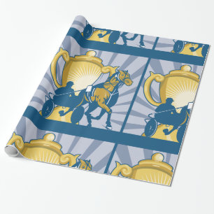 Cadeau Papier d'emballage de trot attelé