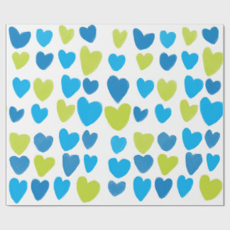 Cadeau Papier d'emballage de vacances Joyful Heart