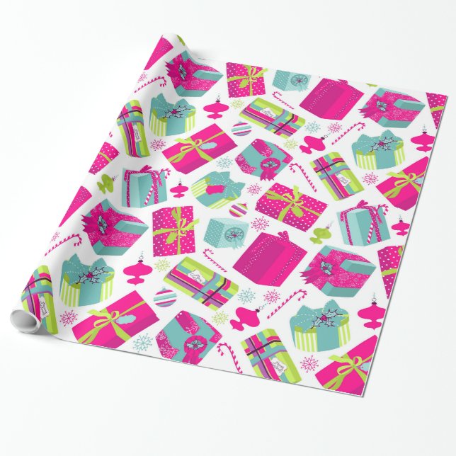 Cadeau Papier d'emballage de vacances personnalisé (Déroulé)